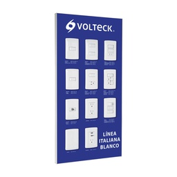 [57063] Exhibidor linea italiana blanco Volteck