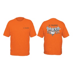 [60431] Playera cuello redondo para hombre, naranja, EG, Truper