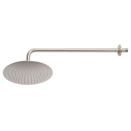 [45078] Regadera satin 10' plato redondo delgado con brazo, Riviera