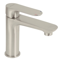 [45179] Monomando satin cuello corto para lavabo, Foset Riviera