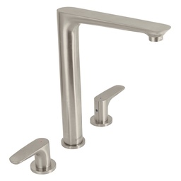 [45181] Mezcladora satin cuello alto para fregadero, Foset Riviera