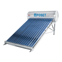 [45272] Calentador solar de agua, 15 tubos, 195L, 5 personas, Foset
