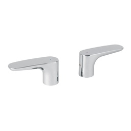 [45291] Juego de manerales de palanca para tina, cromo, Riviera