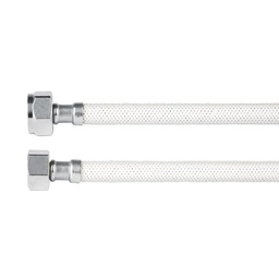 [45310] Manguera p/WC, vinilo blanco, 1/2' x 7/8', 35 cm, Foset