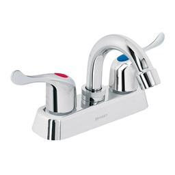 [45512] Mezcladora plastica 4' cuello curvo para lavabo, palanca