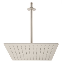 [45776] Regadera satin 12' plato cuadrado delgado con brazo, Riviera