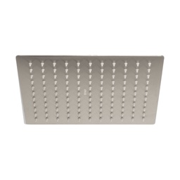 [45782] Regadera satin 10' plato cuadrado delgado sin brazo, Riviera