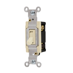[46003] Interruptor vertical de palanca, 3 vias, Standard, marfil