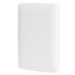 [46141] Placa de ABS, ciega, linea Italiana, color blanco, Volteck