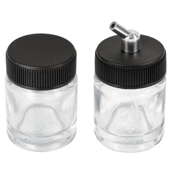 [100187] Juego de 2 vasos de 15 ml y adaptador para aerografo AERO-8