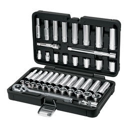 [102410] Juego de 45 herramientas cuadro 3/8' std y mm para mecanico