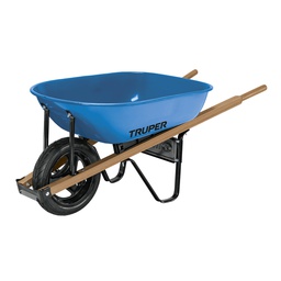 [10908] Carretilla 5.5 ft3 Imponchable, bastidores madera, Truper