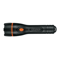 [13018] Linterna plastica 1 LED 80 lm con 2 pilas AA, Truper