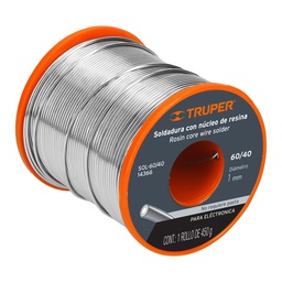 [14366] Soldadura con nucleo resina 60/40, para electronica, 450 g