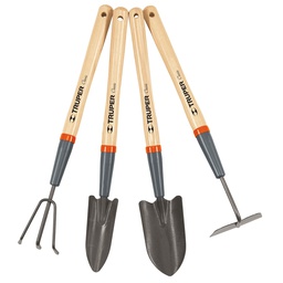 [15040] Juego de 4 herramientas de 15' para jardin, Truper