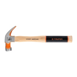 [16654] Martillo pulido 16 oz uña curva, mango hickory, Truper Grip