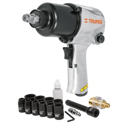 [18281] Kit de llave de impacto 1/2' ind. con estuche plastico