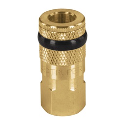 [19084] Cople de laton, cuerda 1/4 NPT, hembra, Truper