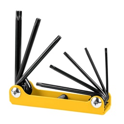 [22725] Juego de 8 llaves torx tipo navaja, lamina, a granel, Pretul