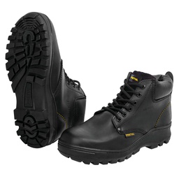 [25990] Bota de seguridad negra, #25 con casquillo de acero, Pretul
