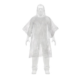 [27089] Poncho o capamanga desechable de polietileno, Pretul