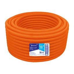 [40134] Metro de poliducto 1/2' corrugado flex. s/guia, rollo 50 m