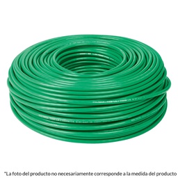 [40211] Rollo de 100 metros de cable THW CCA 10 AWG verde, Basic