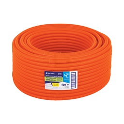 [40740] Metro de poliducto 1/2' corrugado flex. reforz. c/guia, 100m