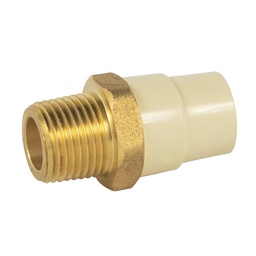 [45104] Adaptador macho de CPVC 1/2' con inserto metalico, Foset