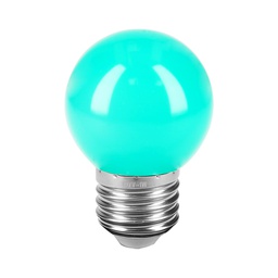 [46027] Lampara LED tipo bulbo G45 1 W color verde, caja, Volteck