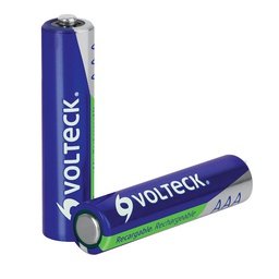 [47205] Blister con 2 pilas AAA recargables larga duracion, 1000 mAh