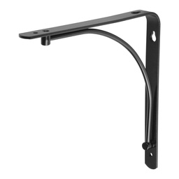 [47695] Mensula reforzada negra 8 x 8' diseño alambron, Fiero