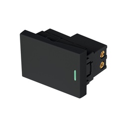 [47877] Interruptor de 3 vias negro de 1.5 modulos, linea Lisboa