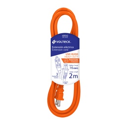 [48042] Extension electrica de uso rudo 2 m 2x16 AWG, Volteck