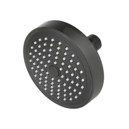 [48423] Regadera redonda de ABS 4-1/4' sin brazo, negro, Basic