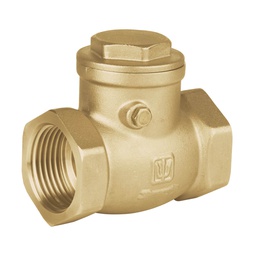 [48512] Valvula check horizontal de laton, 1', Foset