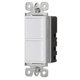 [46337] Interruptor duplex, 1 sencillo y 1 de 3 vias, linea Classic