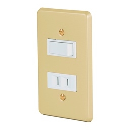 [46388] Placa armada contacto e interruptor, linea Economica