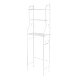 [47907] Mueble organizador blanco para baño con 3 repisas, Foset