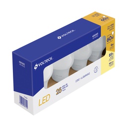 [48085] Pack de 4 lamparas LED A19 9 W (equiv. 60 W), luz calida