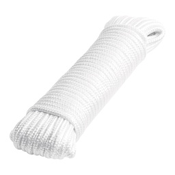 [48396] Piola de poliester diamante de 5 mm x 30 m blanca, Fiero