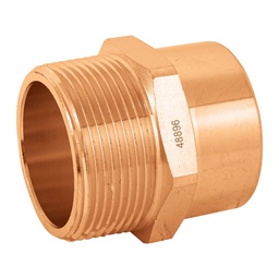 [48896] Conector de cobre, rosca exterior 1-1/2', Foset