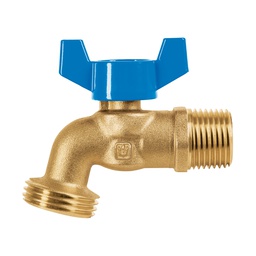 [49053] Llave de esfera de laton 1/2' con rosca para manguera, Foset