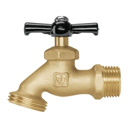 [49074] Llave p/manguera, laton 100 g, entrada 1/2', granel, Basic