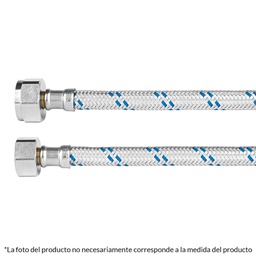[49126] Manguera p/WC, aluminio, 1/2' x 7/8', 50 cm, Foset