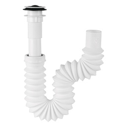 [49365] Cespol flexible 1-1/4', contra, polipropileno, para lavabo
