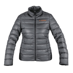 [66005] Chamarra de plumas para mujer, gris, M, Truper