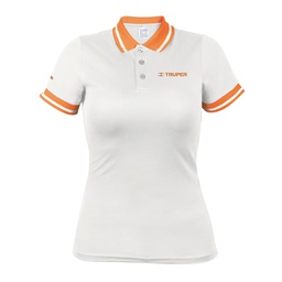 [69980] Playera polo performance para mujer, blanca, G, Truper