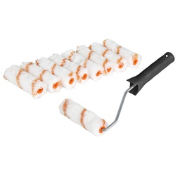 [12132] Kit de maneral y 9 mini rodillos de 4' de poliester, Truper