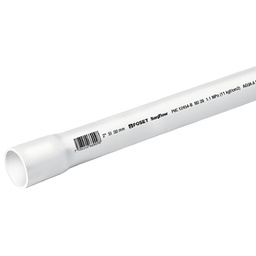 [40086] Tubo de 3 m de PVC de 2' hidraulico RD 26, Foset